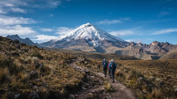 Andean mountain landscape in Ecuador