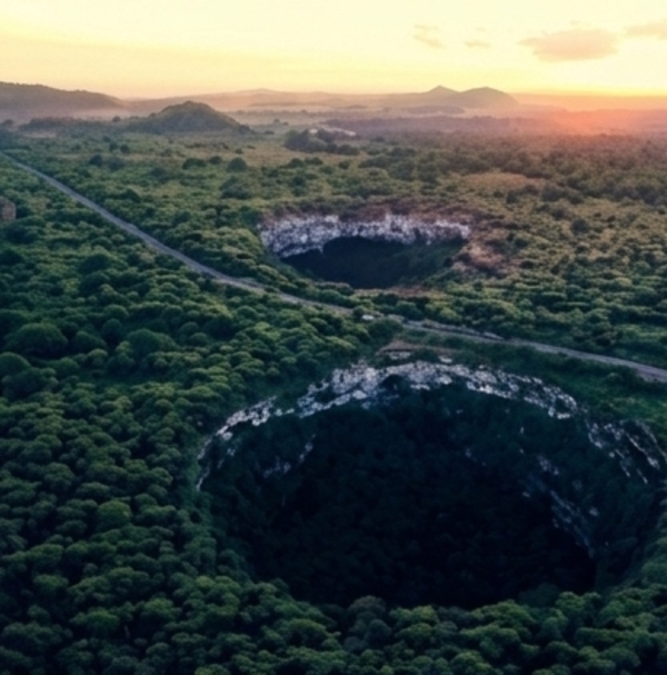 Los Gemelos crater sinkholes - Santa Cruz Island, Galápagos